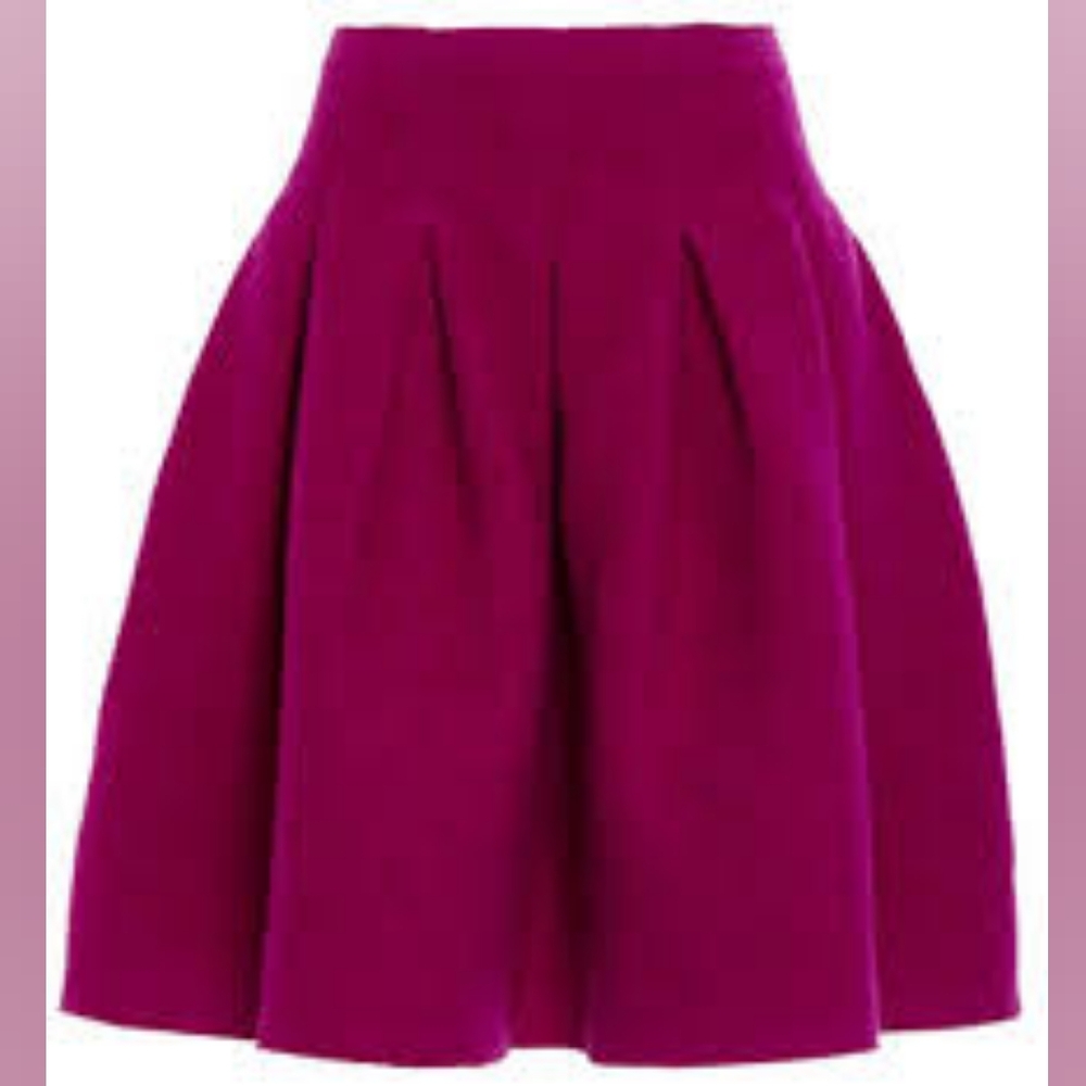 □$5,200 OSCAR DE LA RENTA PURPLE ICONIC SOFT WOOL JACKET SKIRT SUIT US 12 - Picture 6 of 14